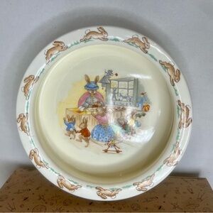 Royal Doulton Bunnykins Bowl Heavy Porridge Dish Vintage 6"